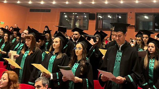 Тържествено дипломиране на абсолвенти в Медицински колеж при Тракийски университет