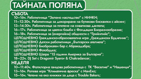 Интерактивна карта показва локациите на фестивала На зелено в Стара Загора