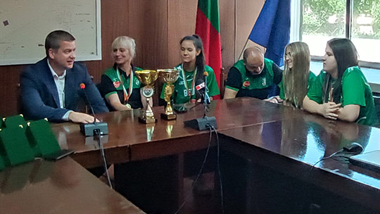 Кметът на Стара Загора поздрави шампионския баскетболен отбор на Берое