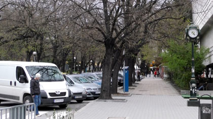 паркиране автомобили зелена зона - празнични дни
