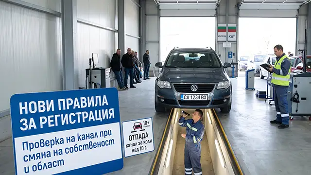 Регистрация на автомобили и нови правила за проверка на канал